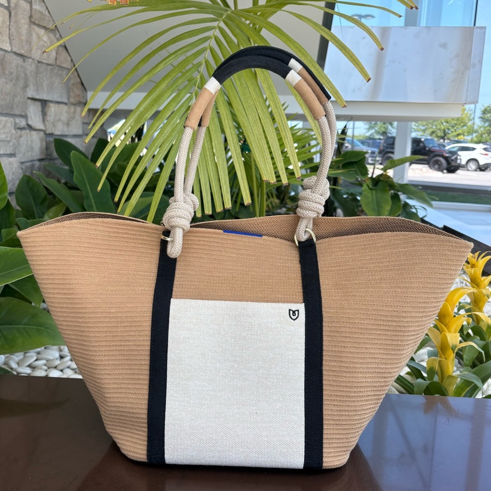 Rothy’s The Summer Tote Beach Bag in Camel